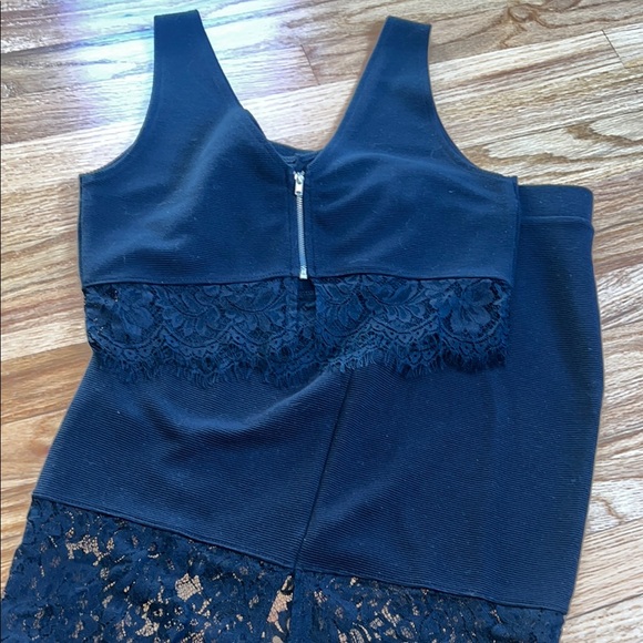 Women’s Black Forever 21 Medium 2pc Skirt and Tank Top Lace Set - Picture 3 of 8